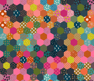 Mermaid Flower Garden (108") // Catnap by Ruby Star Society (1/4 yard) - Emmaline Bags Inc. - Fabric