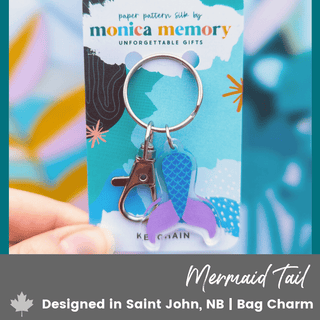 Mermaid Tail Bag Charm & Keychain - Emmaline Bags Inc.-Bag Hardware