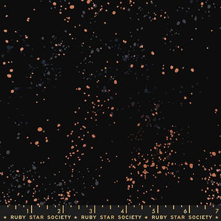 Metallic Black (Canvas) | Speckled Canvas by Ruby Star Society (1/4 Yard) - Emmaline Bags Inc. - Fabric