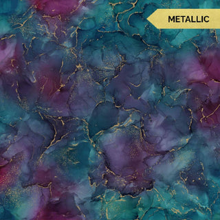 Metallic \\ Jewels // Midas for Northcott (1/4 yard) - Emmaline Bags Inc.