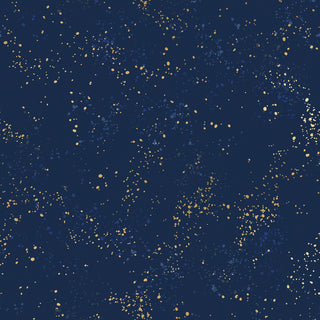 Metallic Navy (Canvas) | Speckled Canvas by Ruby Star Society (1/4 Yard) - Emmaline Bags Inc. - Fabric