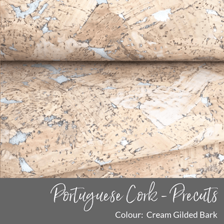 METALLIC • Portuguese Cork Fabric • PRECUTS - Emmaline Bags Inc.