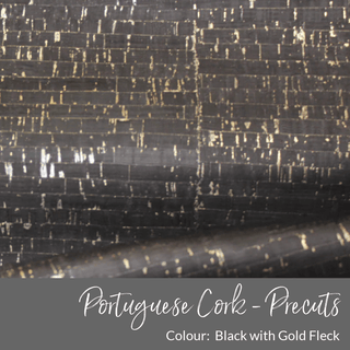 METALLIC • Portuguese Cork Fabric • PRECUTS - Emmaline Bags Inc.