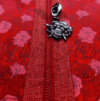 Metallic Red & Red Coil | Nylon Coil Zipper | SIZE5* (3.25 Yards) - Emmaline Bags Inc. - Bag Zippers