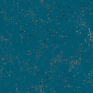 Metallic Teal (Canvas) | Speckled Canvas by Ruby Star Society (1/4 Yard) - Emmaline Bags Inc. - Fabric
