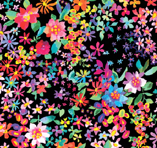 Midnight Blooms // Gradients Euphoria by Moda (1/4 yard) - Emmaline Bags Inc.