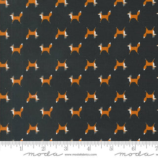 Midnight Fox Trot // Wonderland Wonder by Gingiber (1/4 yard) - Emmaline Bags Inc.