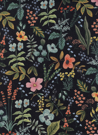 Midnight Herb Garden (Canvas) | Amalfi by Rifle Paper Co. for Cotton + Steel (¼ Yard) - Emmaline Bags Inc.-Fabric