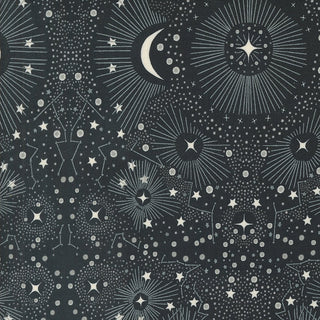 Midnight Starshine // Wonderland Wonder by Gingiber (1/4 yard) - Emmaline Bags Inc.