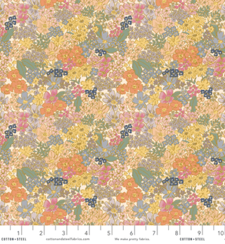 Mimi Blush // METALLIC // English Rose by Rifle Paper Co. (1/4 yard) - Emmaline Bags Inc.