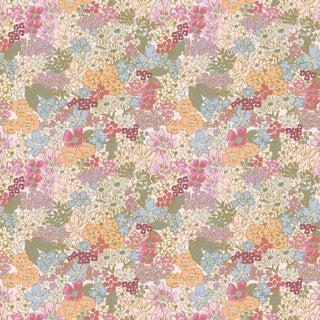 Mimi Plum // METALLIC // English Rose by Rifle Paper Co. (1/4 yard) - Emmaline Bags Inc.