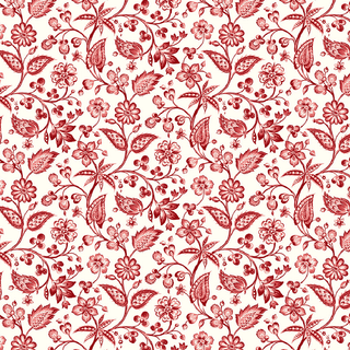 Mini Jacobean Trail | Bordeaux Antiques Roadshow™ (¼ Yard) - Emmaline Bags Inc.-Fabric