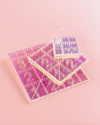 Mini Squares Set | Iridescent Acrylic Rulers (Set of 3) - Emmaline Bags Inc. - Sewing Supplies & Notions
