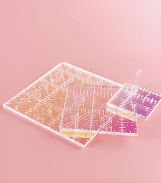 Mini Squares Set | Iridescent Acrylic Rulers (Set of 3) - Emmaline Bags Inc. - Sewing Supplies & Notions