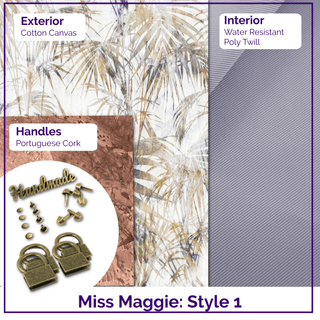 Miss Maggie's Handbag Kit - Assorted Prints - Emmaline Bags Inc.