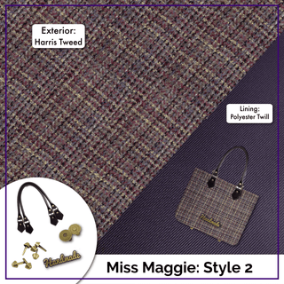 Miss Maggie's Handbag Kit - 'Harris Tweed' - Emmaline Bags Inc.