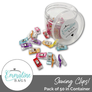 Mixed Sewing Clips for Sewing | 50 Pieces/Container - Emmaline Bags Inc. - Sewing Supplies & Notions