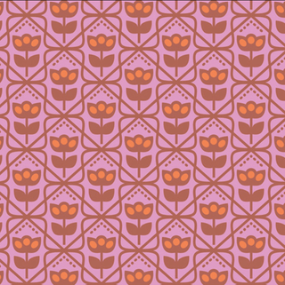 Mod Wall | Cinnamon Toast by Dana Willard (¼ Yard) - Emmaline Bags Inc.-Fabric