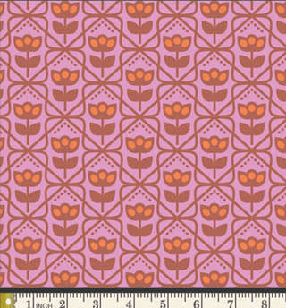 Mod Wall | Cinnamon Toast by Dana Willard (¼ Yard) - Emmaline Bags Inc.-Fabric