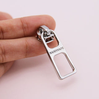 Modern 'Handmade' | Zipper Sliders with Pulls | Size 5 (5 Pack) - Emmaline Bags Inc. - Bag Zippers