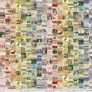 Multi Collage // Tim Holtz Eclectic Elements - Palette - (1/4 yard) - Emmaline Bags Inc. - Fabric