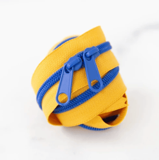 Mustard | 30" Nylon Coil Zipper | *Size #5* with Two Pulls - Emmaline Bags Inc.-Bag Zippers