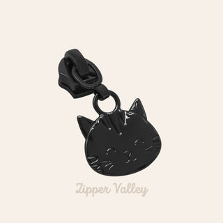 Nat the Cat | Zipper Sliders with Pulls | Size 5 (5 Pack) - Emmaline Bags Inc. - Bag Zippers