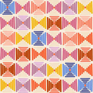 Natural Courthouse Steps (Canvas) | Persimmon by Ruby Star Society (¼ Yard) - Emmaline Bags Inc.-Fabric