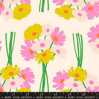 Natural Flower Dept. | Sparkle Mart by Ruby Star Society (¼ Yard) - Emmaline Bags Inc.-Fabric