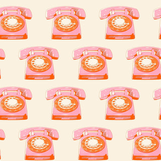 Natural Telephones | Sparkle Mart by Ruby Star Society (¼ Yard) - Emmaline Bags Inc.-Fabric