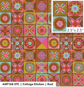 Navy Cottage Kitchen | Rhapsody by Anna Maria Textiles (¼ Yard) - Emmaline Bags Inc.-Fabric