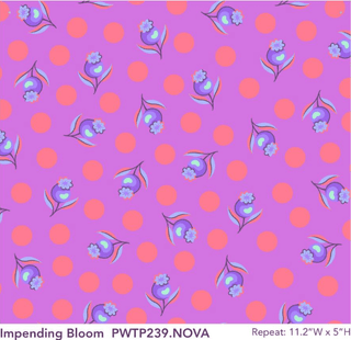 Nova Impending Bloom // Untamed by Tula Pink (1/4 yard) - Emmaline Bags Inc.