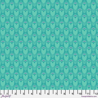 Owl See You (Small) - Aqua // Mythical for Free Spirit (1/4 yard) - Emmaline Bags Inc.