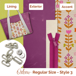 Oxbow Tote - Regular - Complete Bag Making Kit - Emmaline Bags Inc.