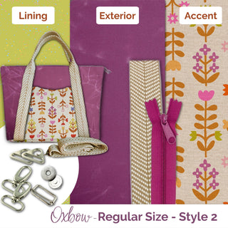 Oxbow Tote - Regular - Complete Bag Making Kit - Emmaline Bags Inc.