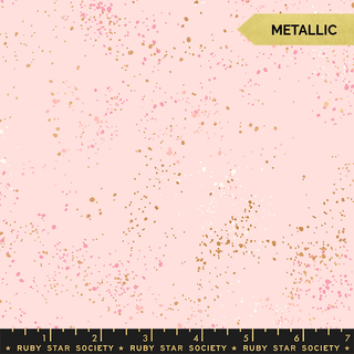 Pale Pink (Metallic) | Speckled by Ruby Star Society (1/4 Yard) - Emmaline Bags Inc. - Fabric