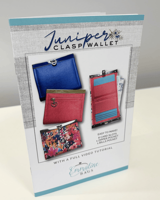 Paper Booklet Pattern | The Juniper Clasp Wallet - Emmaline Bags Inc. - Sewing Patterns