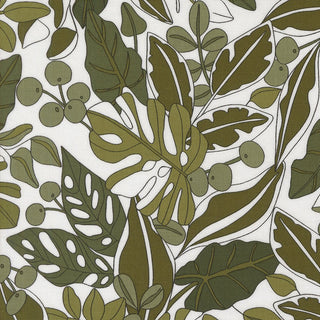 Paper Greenery // Botany by Alli K Design (1/4 yard) - Emmaline Bags Inc.