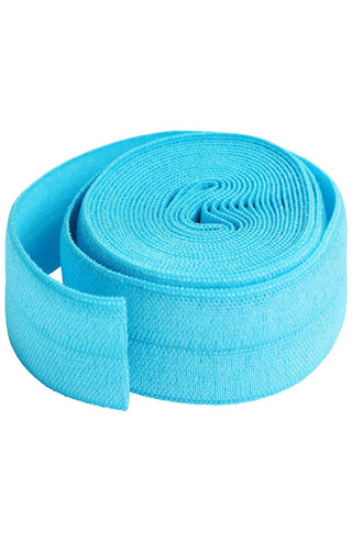 Parrot Blue | Fold Over Elastic | ¾" (20 mm) (2 Yard Package) - Emmaline Bags Inc.-Sewing Supplies & Notions