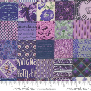 Patchwork in Purple • Curated in Color (1/4 yard) - Emmaline Bags Inc.