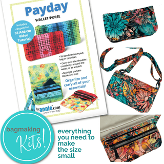 Payday Wallet/Purse - A COMPLETE KIT, Including Pattern, Foam & Fabric!! - Emmaline Bags Inc.