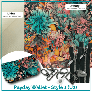 Payday Wallet/Purse - A COMPLETE KIT, Including Pattern, Foam & Fabric!! - Emmaline Bags Inc.