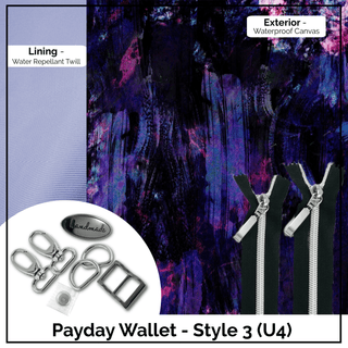 Payday Wallet/Purse - A COMPLETE KIT, Including Pattern, Foam & Fabric!! - Emmaline Bags Inc.