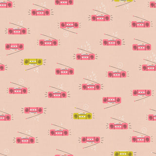 Peach Blossom Bloom (Linen) | LoFi Linens by Ruby Star Society (¼ Yard) - Emmaline Bags Inc.-Fabric