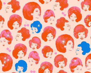 Peach Blossom Dottie's Friends | Sparkle Mart by Ruby Star Society (¼ Yard) - Emmaline Bags Inc.-Fabric