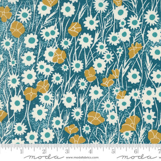 Peacock Poppy Field // Field of Flowers (1/4 yard) - Emmaline Bags Inc.