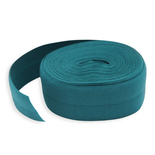 Peacock | Zipper Valley Fold Over Elastic | 1" (25 mm) (4 Yards) - Emmaline Bags Inc.-Sewing Supplies & Notions