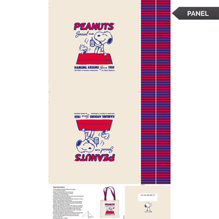 Peanuts® Tote Bag | 24" x 43" Panel - Emmaline Bags Inc.-Fabric