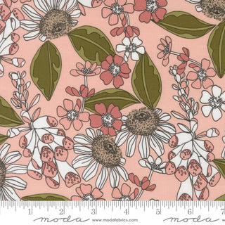 Peony Garden Bouquet // Botany by Alli K Design (1/4 yard) - Emmaline Bags Inc.