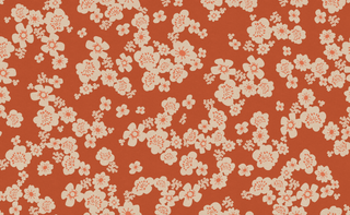 Persimmon Hana (Canvas) // Paper Cuts 2 by Ruby Star Society (1/4 yard) - Emmaline Bags Inc. - Fabric